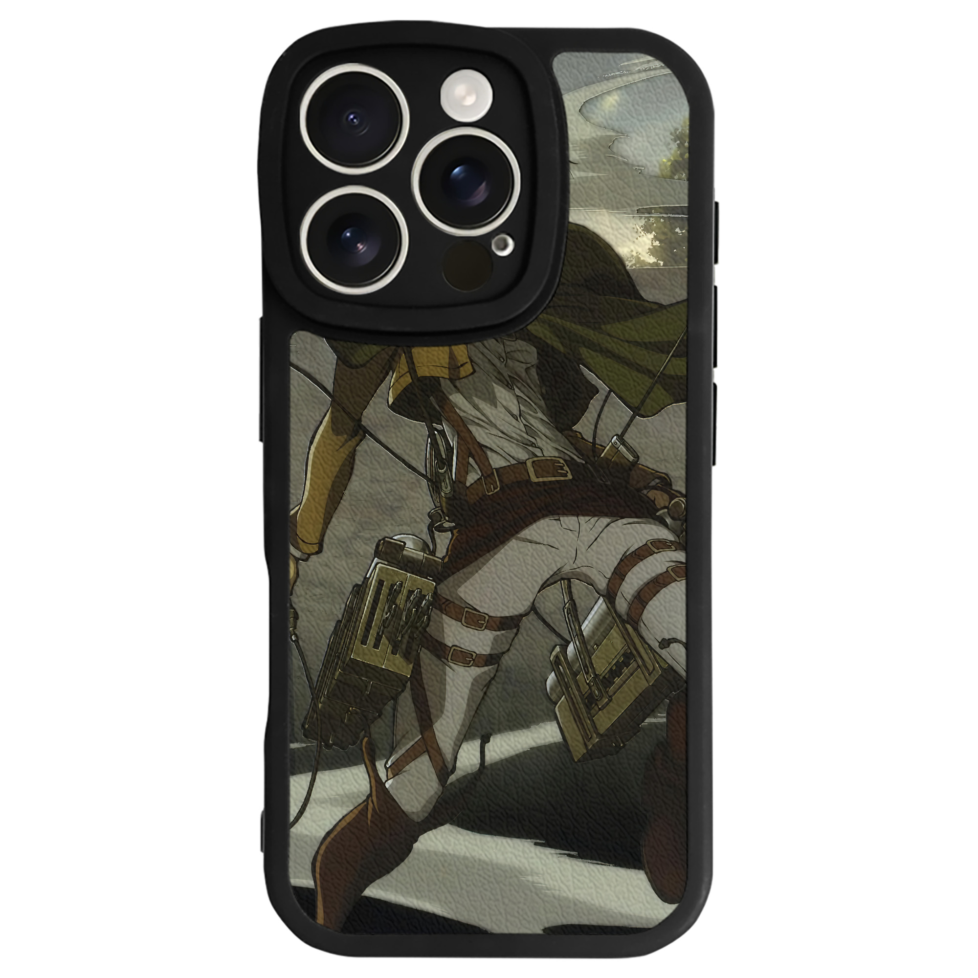 （画像用） 進撃の巨人 Attack on Titan 【iPhone 16シリーズ対応】シリコンスマホケース（レザー調） 材質：シリコン